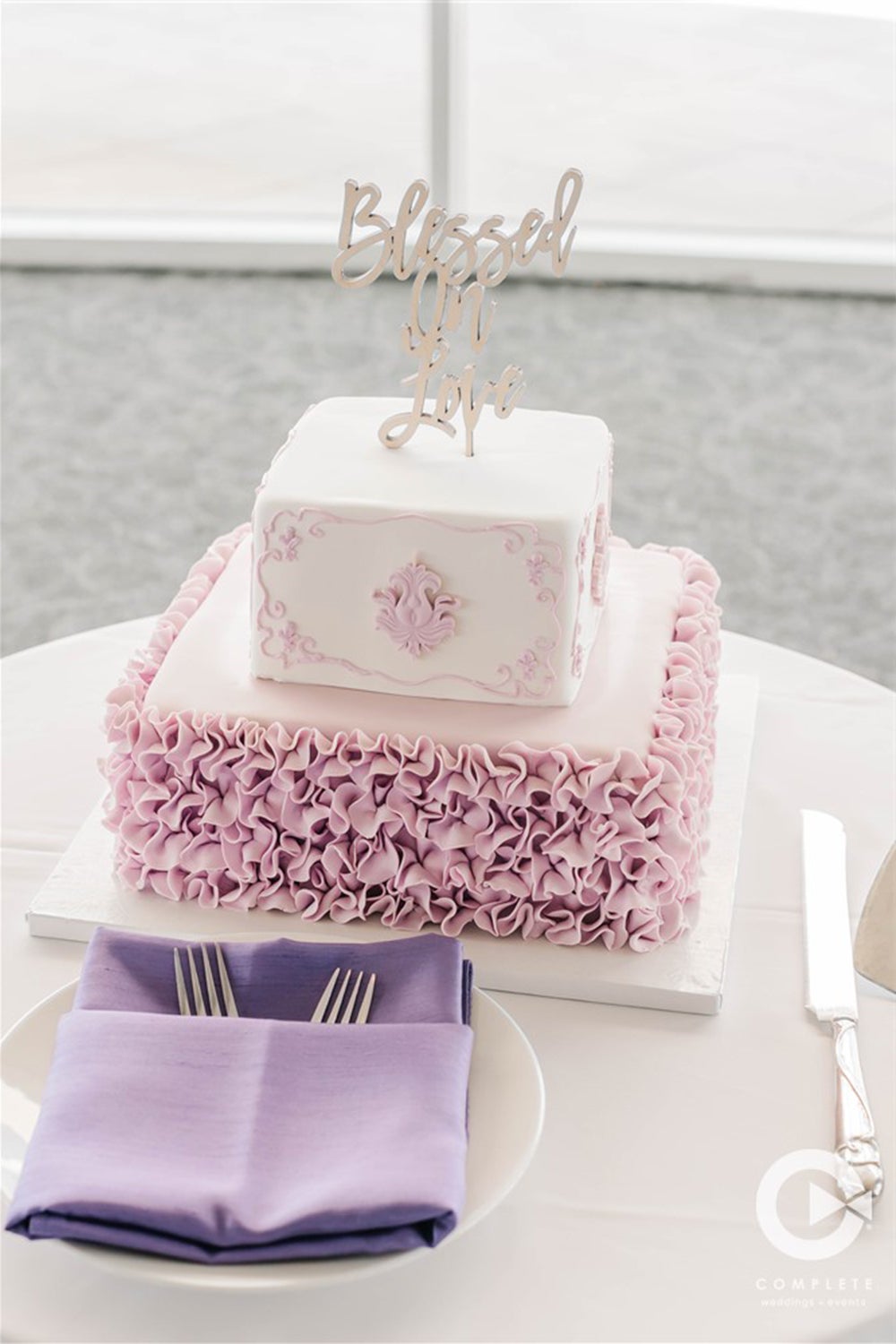 3 Tier Square Wedding Cake - CakeCentral.com